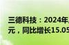 三德科技：2024年上半年净利润4209.84万元，同比增长15.05%