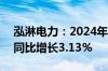 泓淋电力：2024年上半年净利润1.01亿元，同比增长3.13%