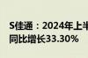 S佳通：2024年上半年净利润8980.32万元，同比增长33.30%