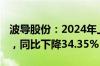 波导股份：2024年上半年净利润595.15万元，同比下降34.35%