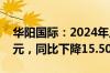 华阳国际：2024年上半年净利润5923.24万元，同比下降15.50%