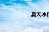 夏天冰箱几档最好