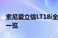 索尼爱立信LT18i全面解析：技术规格与特点一览